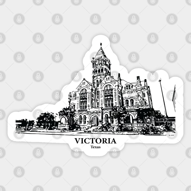 Victoria - Texas Sticker by Lakeric